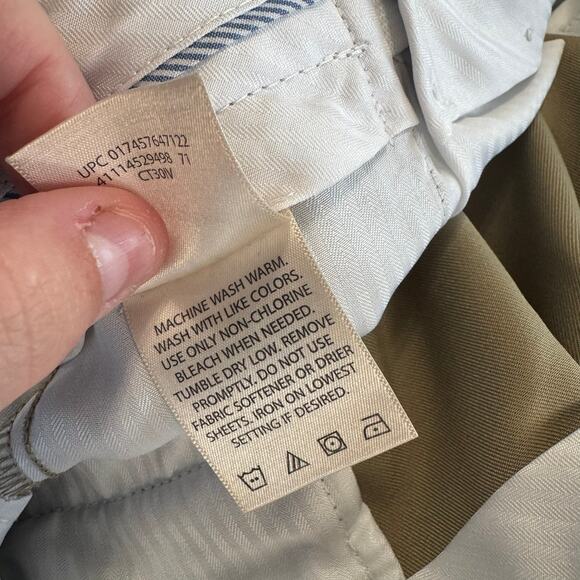 Haggar Clothing Tan Dress Slacks Pants Men's Size 38 W x 32 L 100% Polyester - Picture 8 of 9